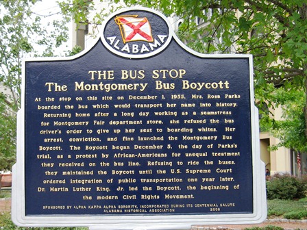 19 bus boycott sign