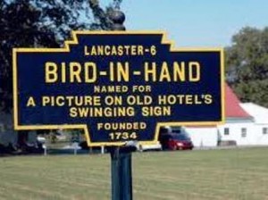 13 bird in hand sign